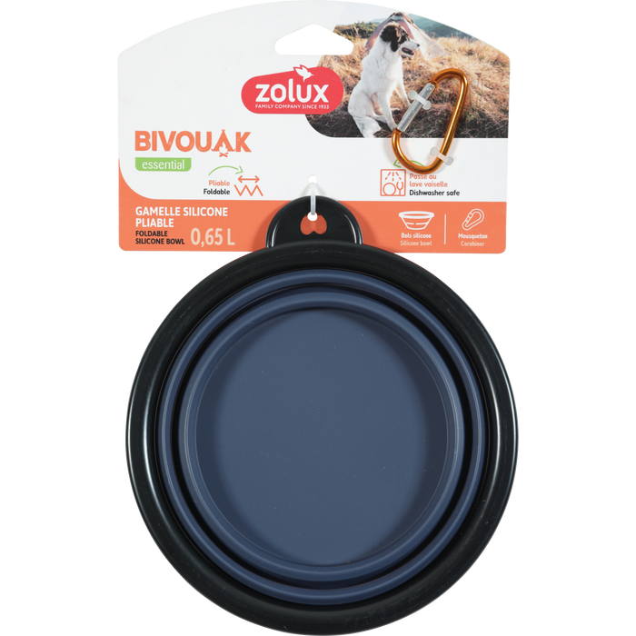 BVK Foldable Soft Bowl Blue, 650 ml