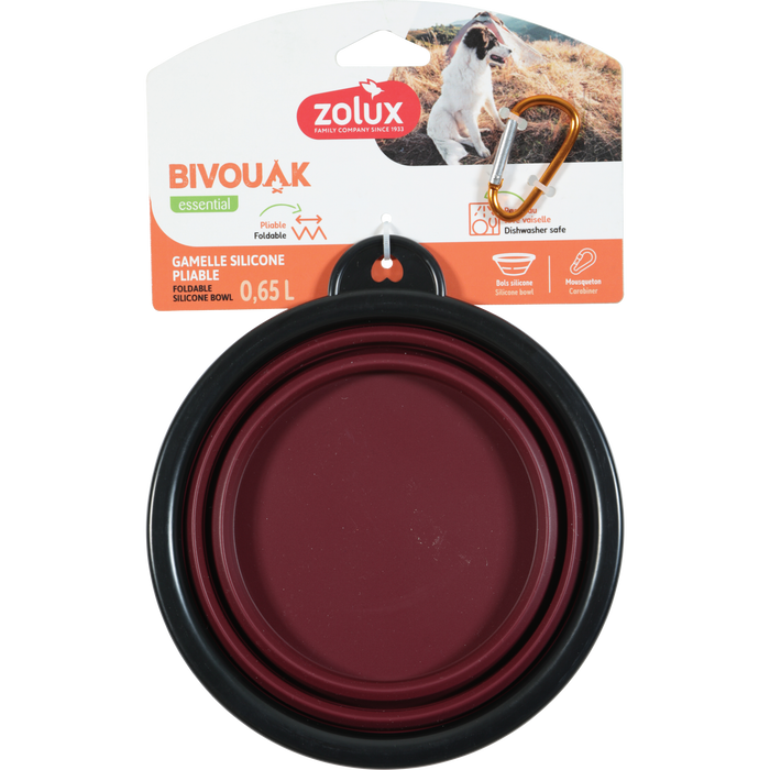 BVK Foldable Soft Bowl Red, 650 ml
