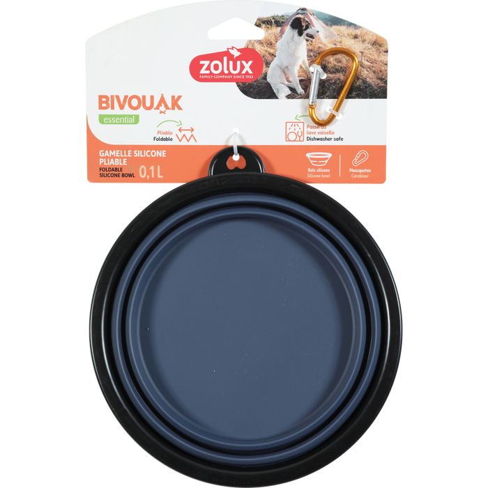 BVK Foldable Soft Bowl Blue, 1 L