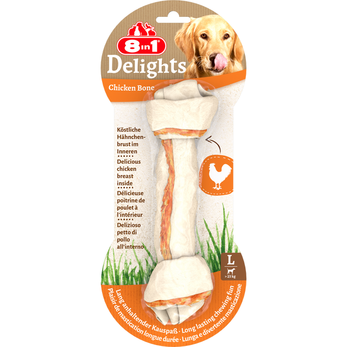 8in1 Delights Chicken Bones L, 85 g