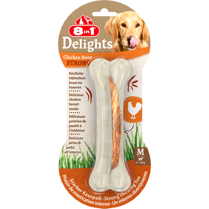 8in1 Delights Chicken Bones Strong M, 90 g