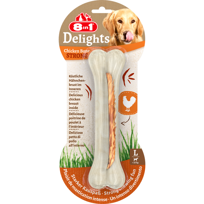 8in1 Delights Chicken Bones Strong L, 130 g