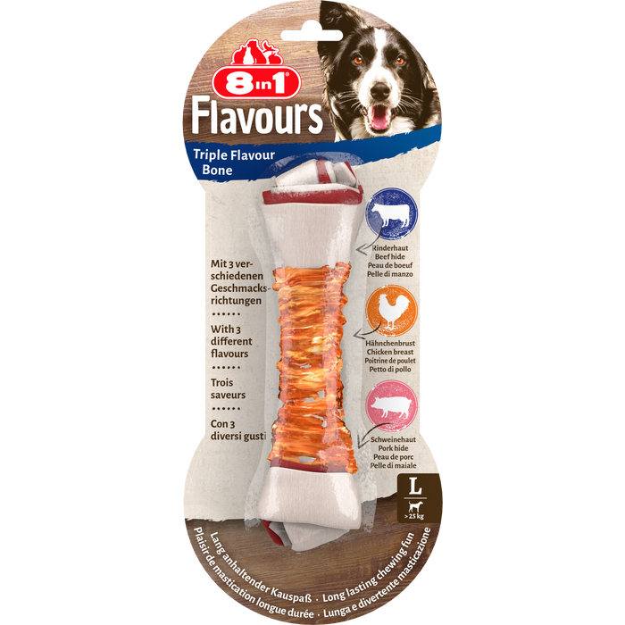 8in1 Triple Flavour Bone L, 85 g