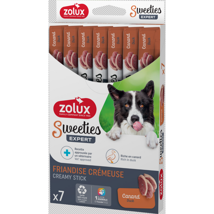 Sweeties Creamy Stick for Dogs, Duck, 7 pcs/box
