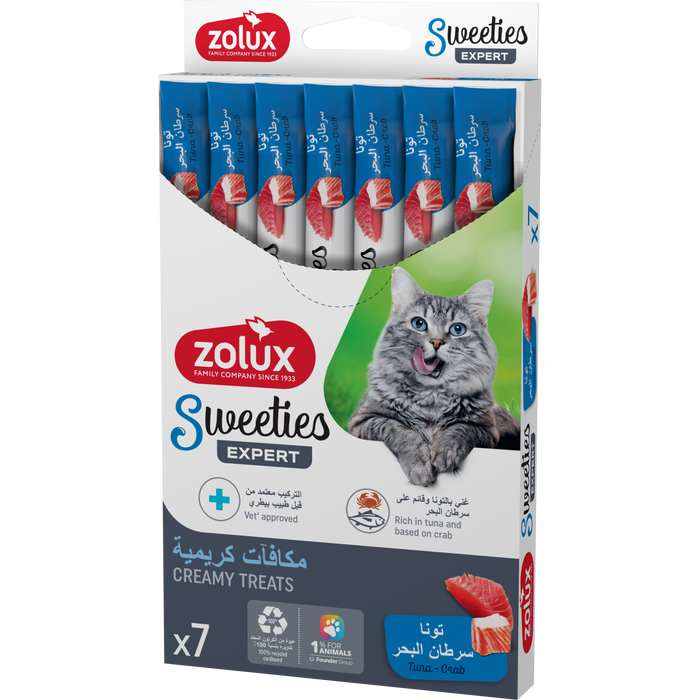 Sweeties Creamy Stick for Cats, Tuna Crab, 7 pcs/box