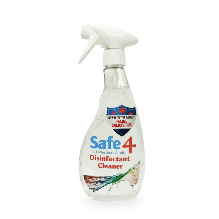 Safe4 Disinfectant Pre-Diluted Spray 1:10 Dilution, Odourless, Enhanced Formula, 500 ml