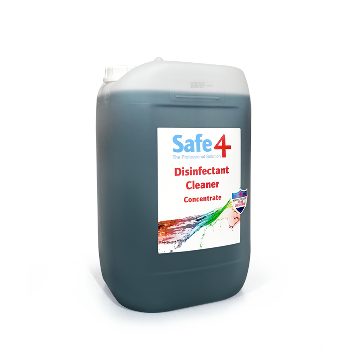 Safe4 Concentrated Disinfectant Cleaner, Apple Scent, Enhanced Formula, 25 L