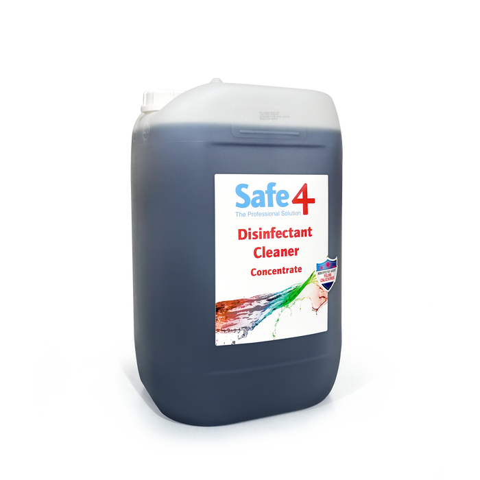 Safe4 Concentrated Disinfectant Cleaner, Freshmint Scent, Enhanced Formula, 25 L