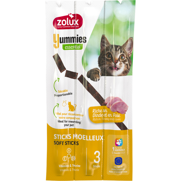 Zolux Yummies Cat Turkey Liver 3/pk