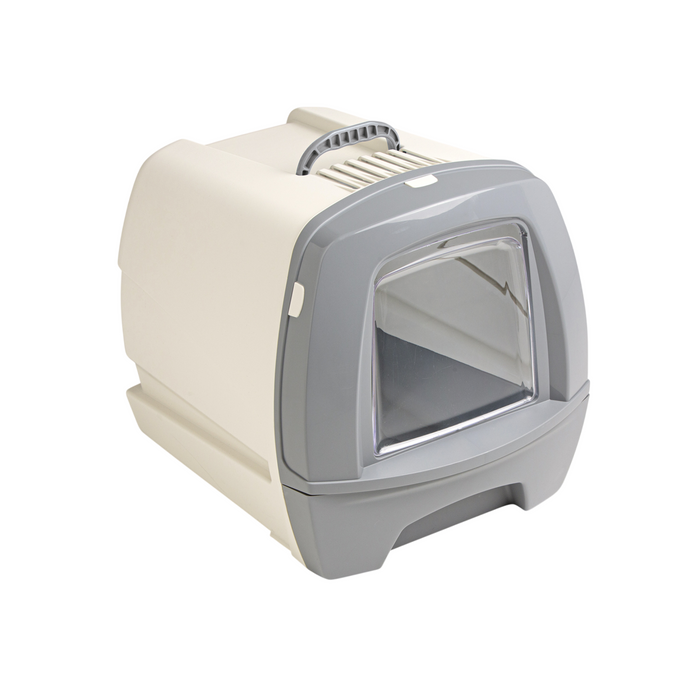 80's Cat Litter Box with Drawer Grey 50 x 40 x 42 cm