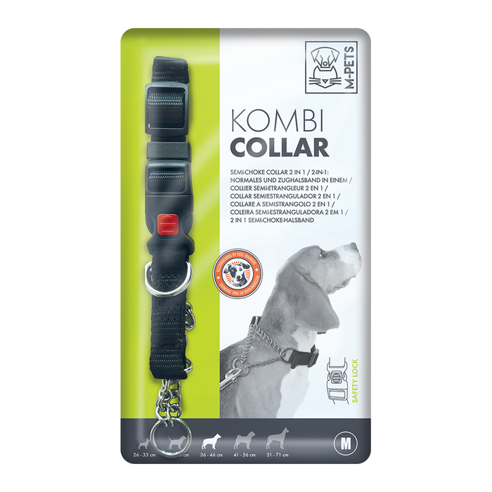 M-Pets Kombi Semi-Choke Collar 2in1