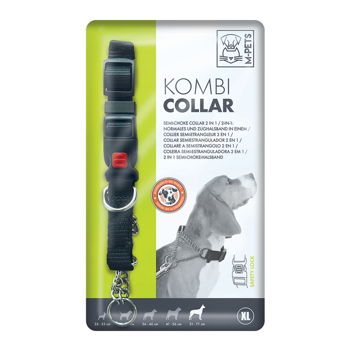 M-Pets Kombi Semi-Choke Collar 2in1