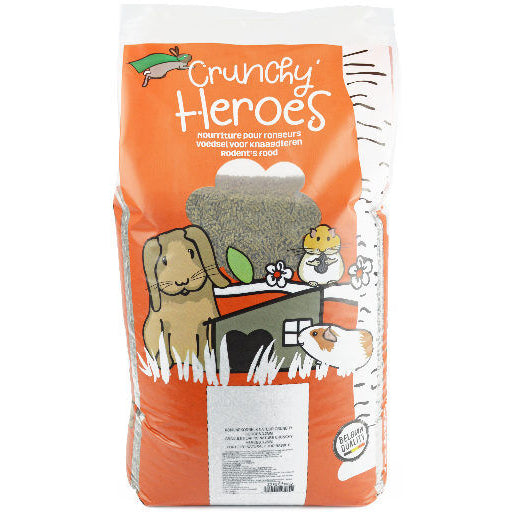 GRIZO FORTIFIED NATURAL FOOD RABBITS CRUNCHY HEROES 3.2MM 20KG