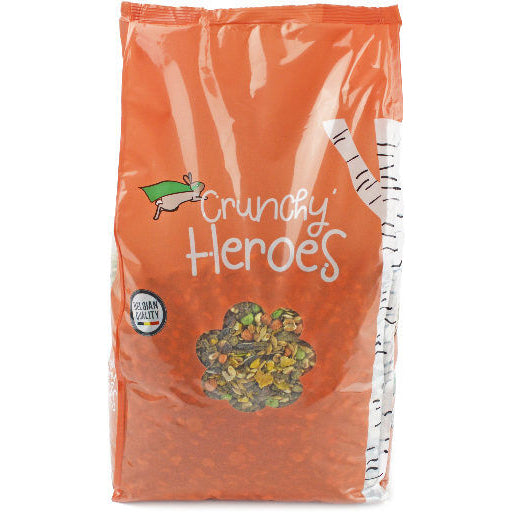 GRIZO GUINEA PIG FOOD + VITAMIN C CRUNCHY HEROES 4KG