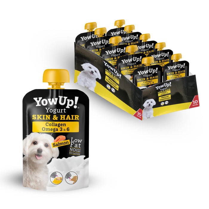 Yow Up! Yogurt Skin & Hair Collagen Omega 3 & 6 Salmon for Dogs