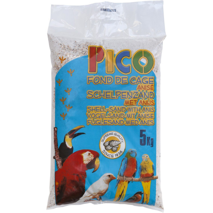 SHELL SAND PICO WHITE 5KG WITH ANISE