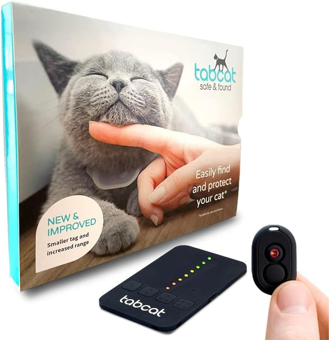 Tabcat v2 Pet Cat/Kitten Tracker – New Longer Range & Smaller Tags, More Accurate Than GPS