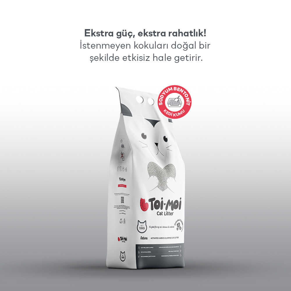 Toi Moi Cat Litter Activated Carbon Clumping Cat Litter 10kg