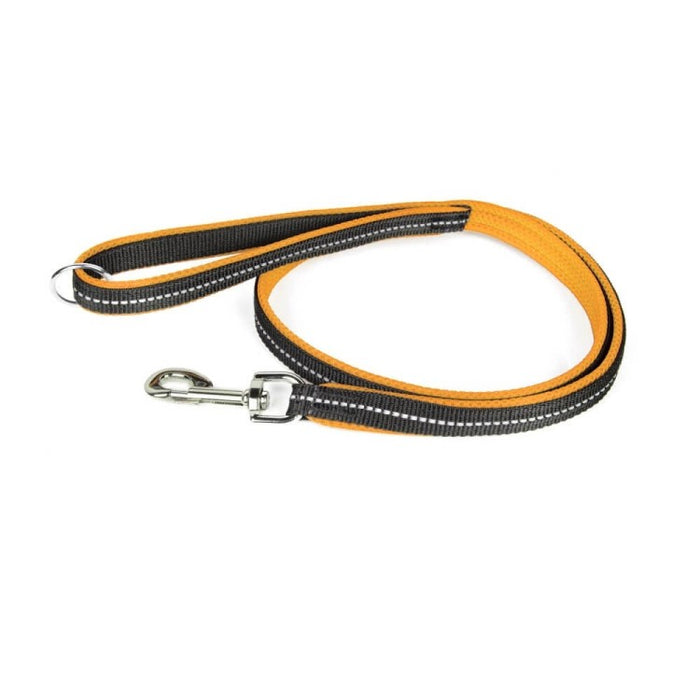 POWAIR leash - orange - 1,2 m with handle - large carabiner