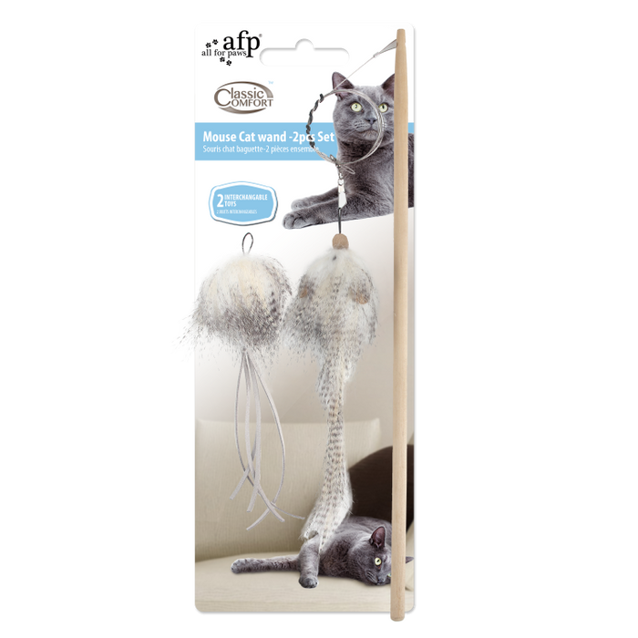 Classic Comfort - Mouse Cat Wand - Set