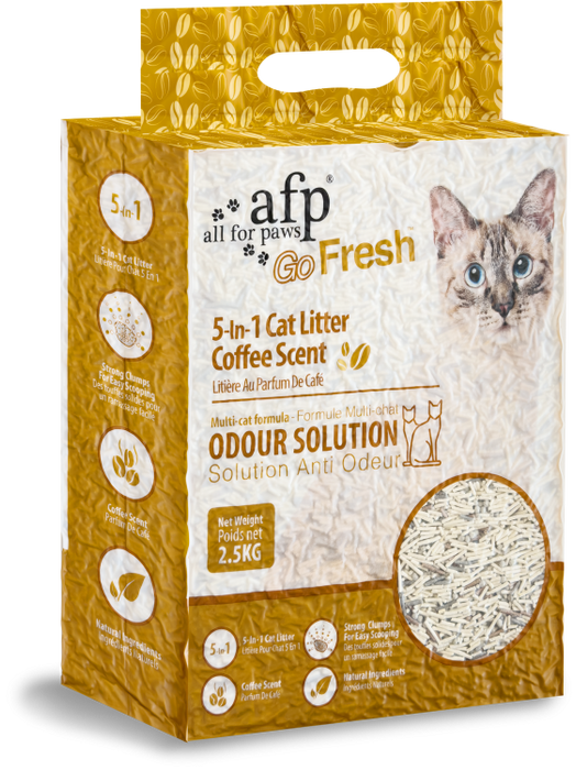 Clumping 5-in-1 Cat Litter - Coffee scent/6 L