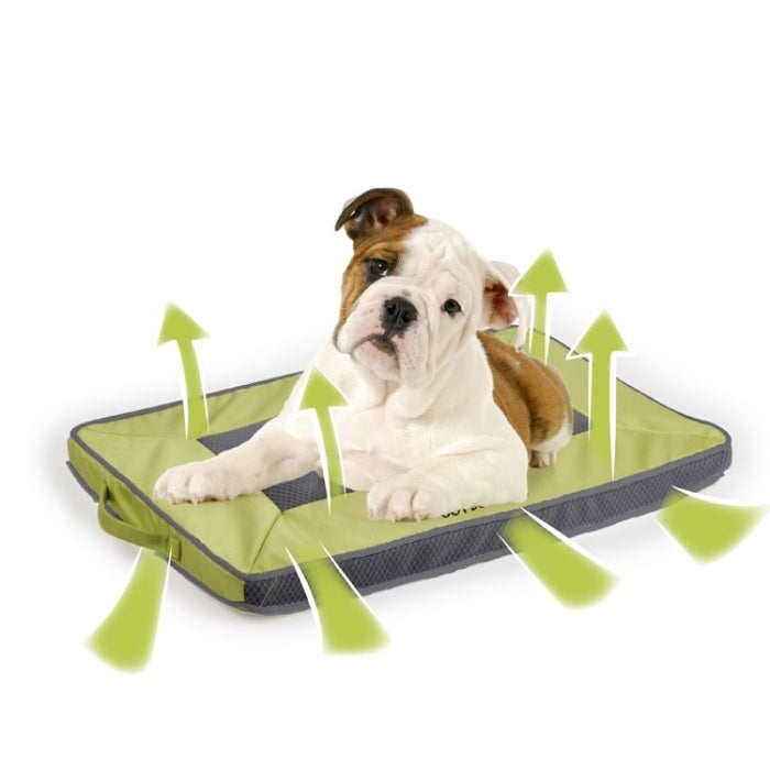 Quick Dry Outdoor Dog Mat M - Green