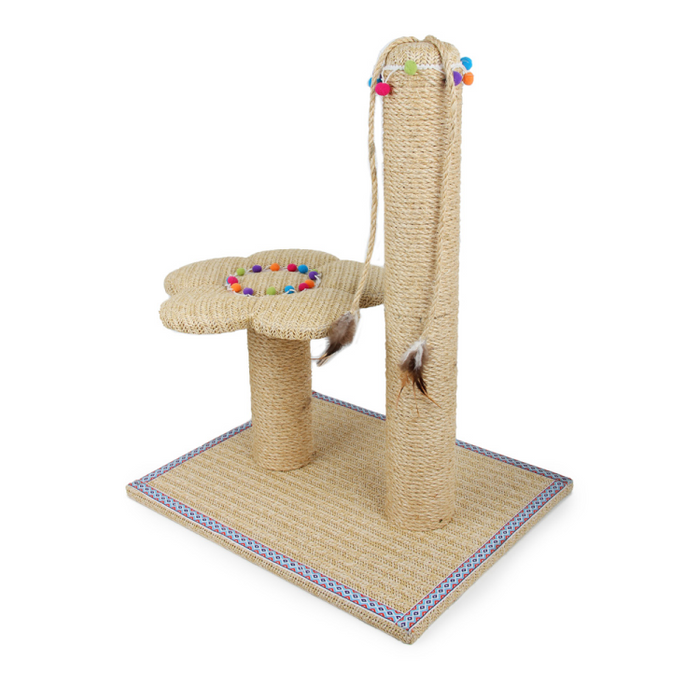 Whisker Fiesta - Flower Cat Scratching Post