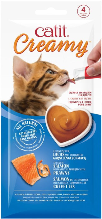 CatIt Creamy Lickable Treats - Salmon & Prawns