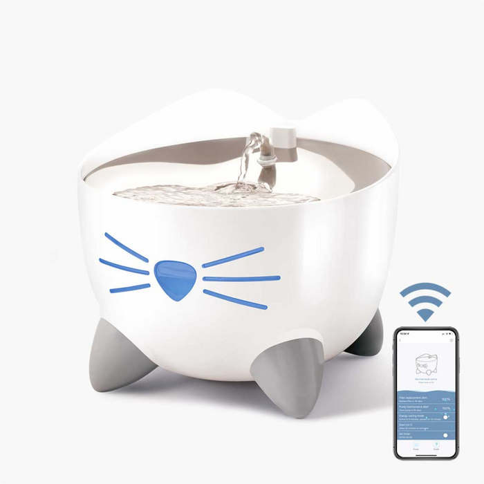 Catit PIXI Smart Fountain with Stainless Steel Top 2L, White