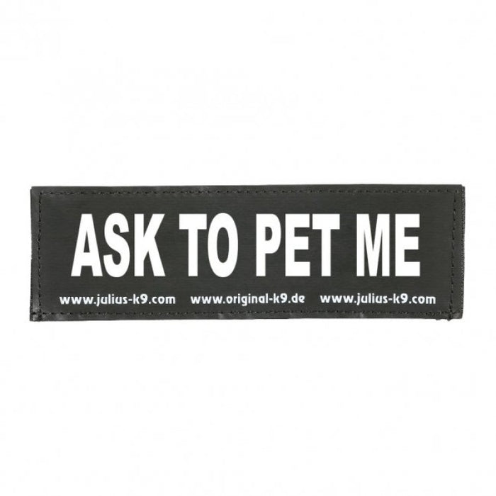 ASK TO PET ME PATCH - SMALL