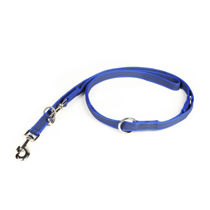 Color & Gray Adjustable Leash - Blue-Gray Width 2 cm