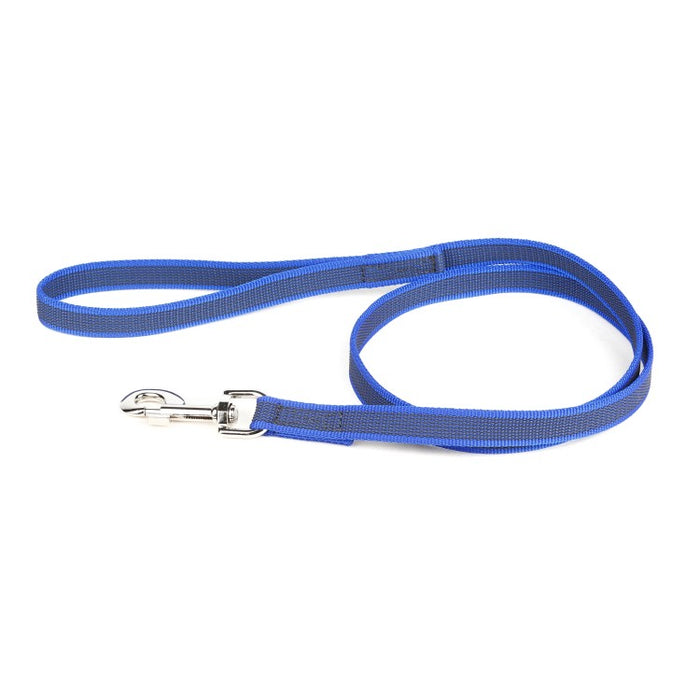 Color & Gray with Handle Leash - Blue-Gray Width 2 cm & Length 1.2 Meter