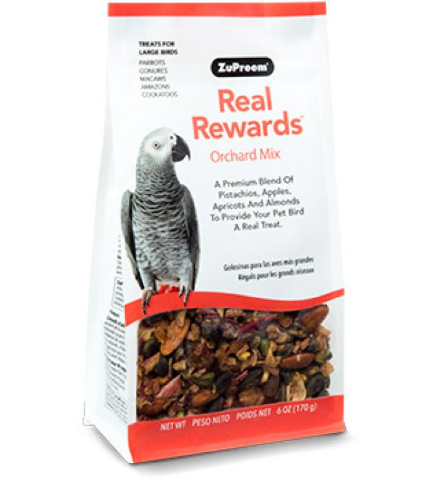 Real Reward Large Parrot Treats, Orchard Mix 170 g