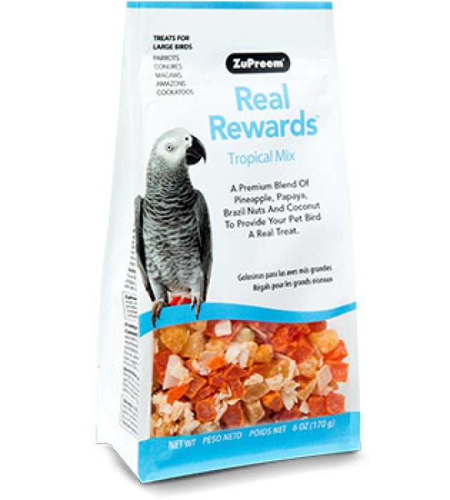 Real Reward Large Parrot Treats, Tropical Mix 170 g