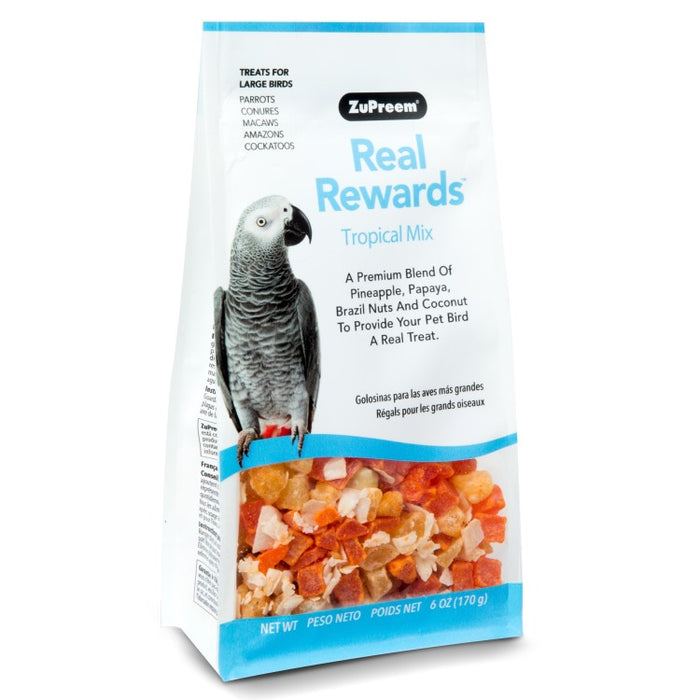 Real Reward Large Parrot Treats, Tropical Mix 170 g