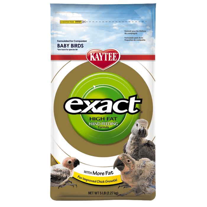 Kaytee exact Hand Feeding High Fat Baby Bird Food, 5 lbs