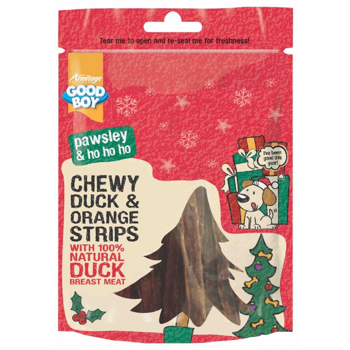 Chewy Strips with Duck &amp; Orange