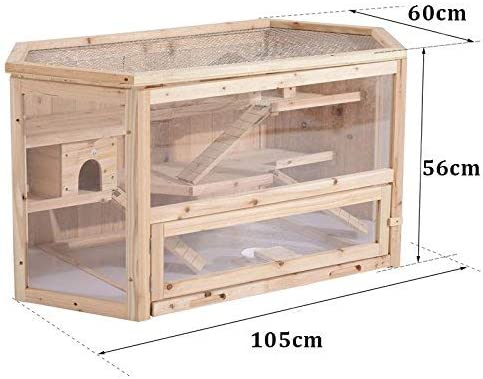 Wooden deals hamster house