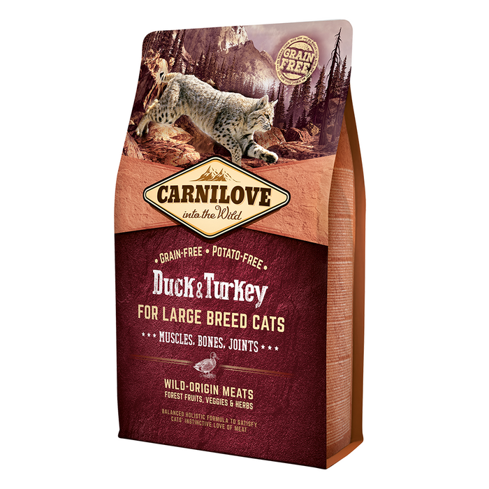 Carnilove Duck & Turkey for Large Breed Adult Cats 2kg