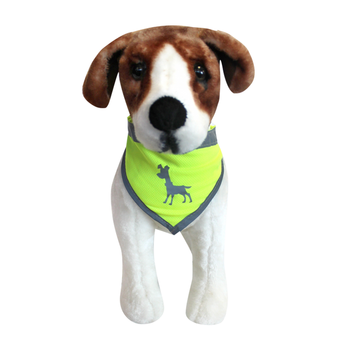 Visibility Dog Bandana, Small - Neon Yellow