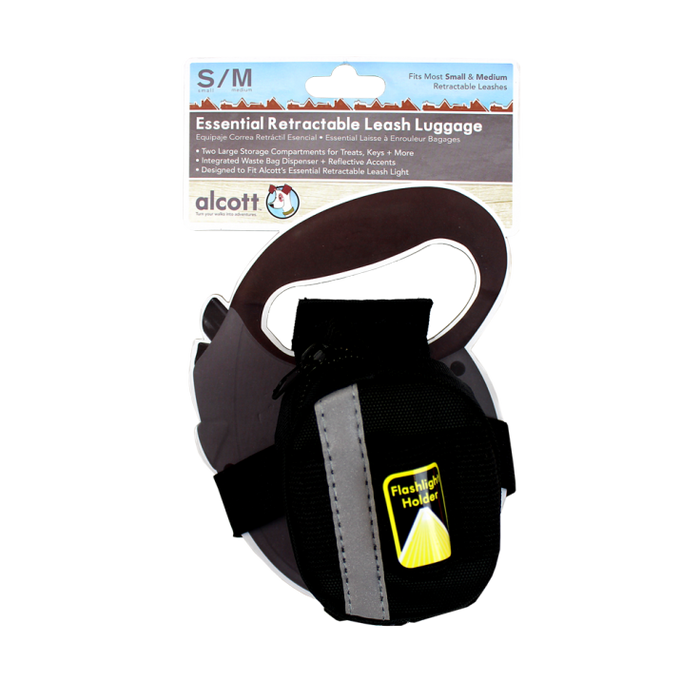 Luggage for retractable leash, Large - Black