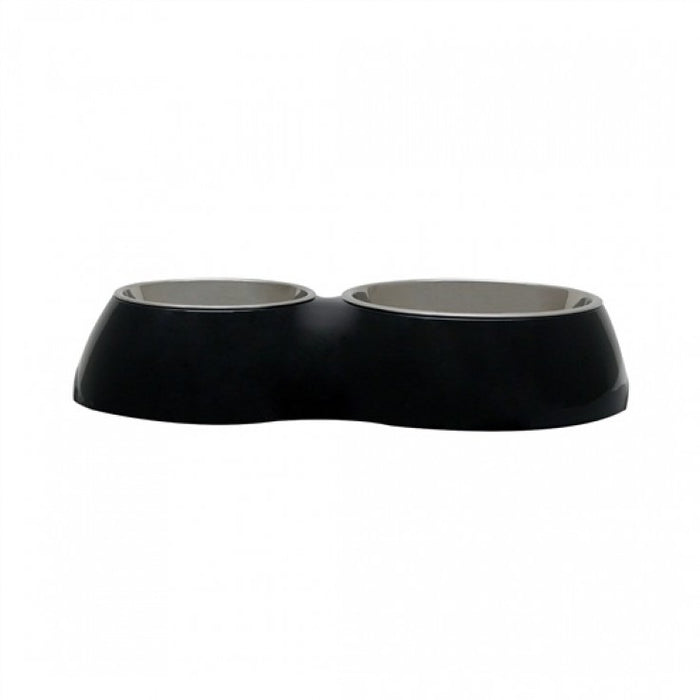 Dog Bowl Double Diner - Black