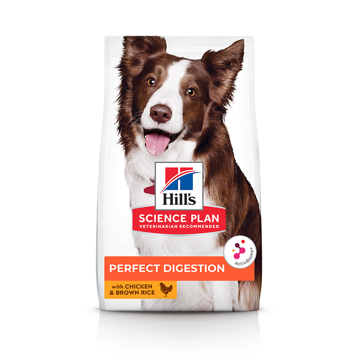 Hill’s Science Plan Perfect Digestion Medium Adult 1+ Dog Food with Chicken and Brown Rice