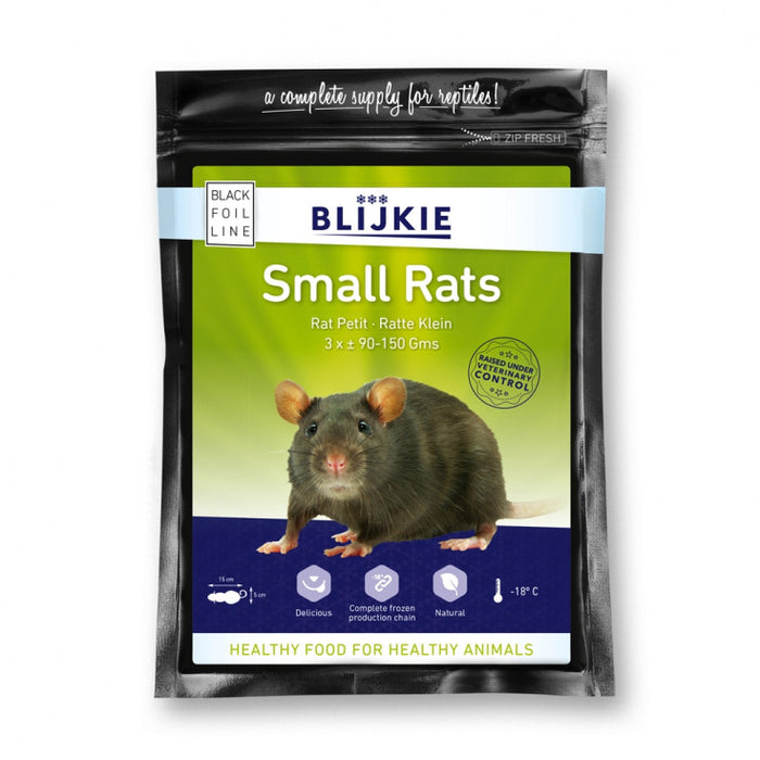 BLIJKIE BLACK FOIL LINE SMALL RAT 90-150G, 3 PCS