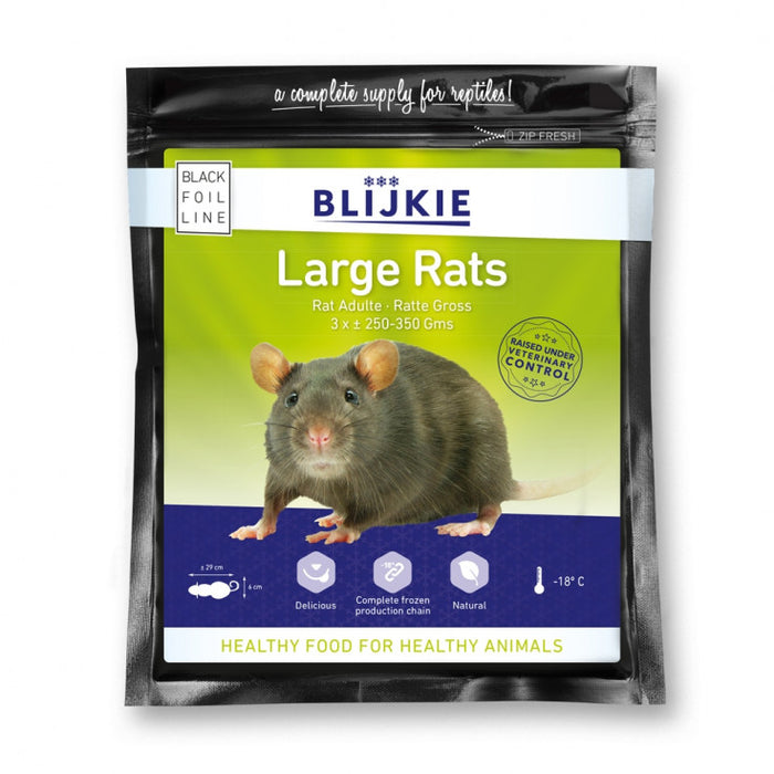 BLIJKIE BLACK FOIL LINE FUZZYRAT 15-25, 10PC