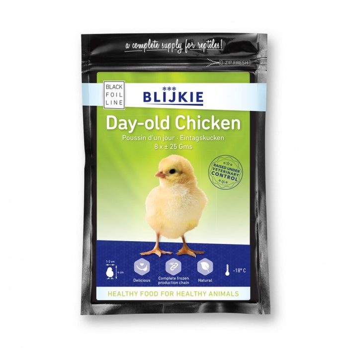 BLIJKIE BLACK FOIL LINE DAY OLD CHICKENS 25G, 8 PCS