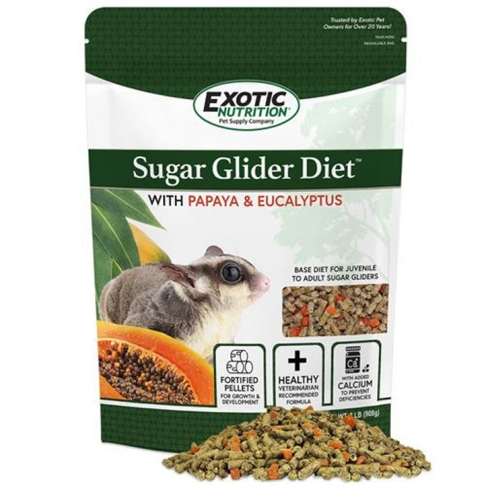 SUGAR GLIDER DIET W PAPAYA & EUCALYPTUS 2 LB.