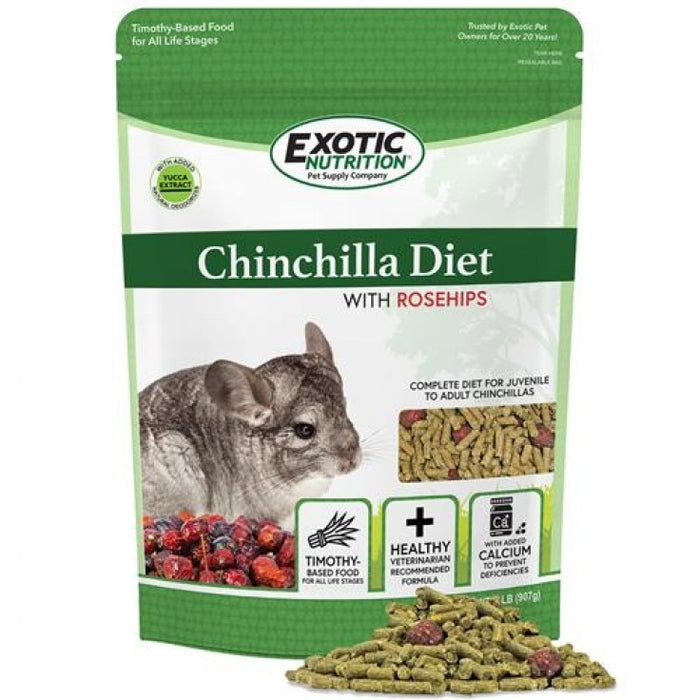 CHINCHILLA DIET WITH ROSE HIPS 2LB