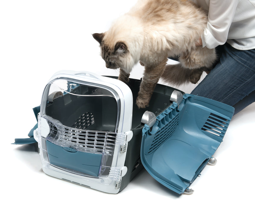 CABRIO CAT CARRIER SYSTEM - BLUE/GREY