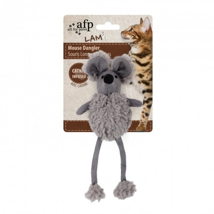 Lambswool Mouse Dangler - Grey